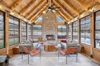 Screened sun room not included in square footage.