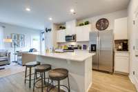 This is not of actual home, this is an end unit of our Model home