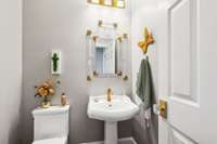 Isn't this just a pretty half bath?