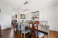 A separate formal dining room perfect for entertaining family and friends or celebrating those special milestones in life!