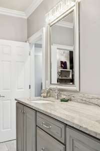 Notice the crown molding?