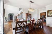 A nice bright open feeling with easy access to the kitchen.