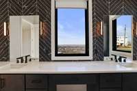 Incredible views from primary bathroom