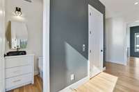 Half bath off of bonus room