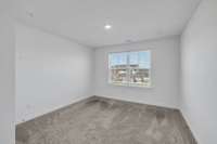 An upstairs bedroom