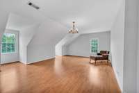 The 4th bedroom is located on the 2nd floor.  Lots of natural lighting, fresh paint, new lighting and 2 closets allow for a very private and spacious bedroom.