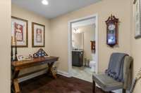 Upstairs nook, could be used as office space