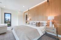 Primary suite walks out to private outdoor balcony