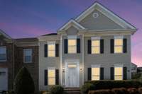 Front elevation-early evening.