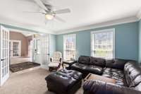 Front, (main floor level) ~ potential office, workout room, TV room etc.,etc.