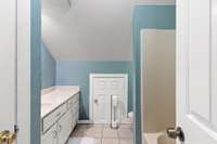 Spacious Full Bath right across from Bed 4 & 5
