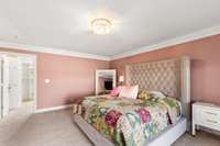 Main / Primary overlooking deck / lake, super nice updated primary bath and MAJOR NICE walk-in closet.