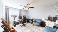 Third upstairs bedroom. Additional bedrooms have plenty of space for additional uses or older children.