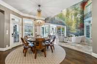 full eating area in kitchen