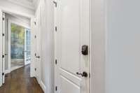 safety room under main staircase first floor. lots of storage space and lockable.