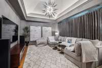 media room upstairs