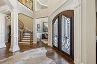 Foyer to stairs and open catwalk