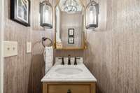 half bath down