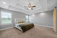 The primary suite is located upstairs and features a HUGE walk-in closet!