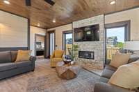 Interior of similar cabin in community.  Interior finishes and furnishings will vary from cabin to cabin.