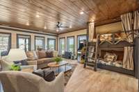 Interior of similar cabin in community.  Interior finishes and furnishings will vary from cabin to cabin.