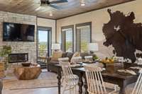 Interior of similar cabin in community.  Interior finishes and furnishings will vary from cabin to cabin.
