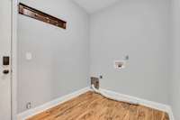 Spacious laundry room.