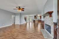 A view of the beautiful open space area. This home offers a great flow for entertaining.