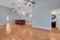 Another picture of the bonus room and the full bathroom upstairs.