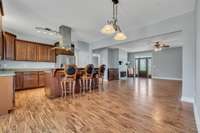Another view of the gorgeous and spacious open concept. Great room, dining room and breakfast area.