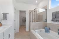 Picture of a completed model home