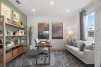 Picture of a completed model home