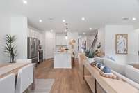Picture of a completed model home