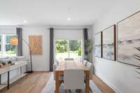 Picture of a completed model home