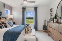 Picture of a completed model home