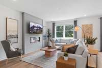 Picture of a completed model home