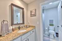 Jack and Jill bathroom for bedrooms 2 and 3