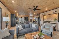 NEW KITCHEN LAYOUT!  Interior of similar cabin in community.  Interior finishes will vary from cabin to cabin.