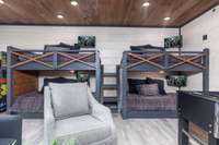 Interior of similar cabin in community.  Interior finishes will vary from cabin to cabin.