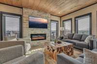 NEW KITCHEN LAYOUT!  Interior of similar cabin in community.  Interior finishes will vary from cabin to cabin.