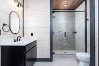 Interior of similar cabin in community.  Interior finishes will vary from cabin to cabin.