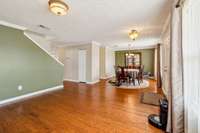 Entry From front door bring you into living room and dining room