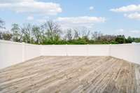 This deck has plenty of room for large family gatherings