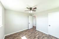 Fresh paint, new flooring, and fixtures.