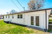 If you like to spend time outside, there is also a double door leading out to the back yard.