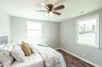 All the bedrooms have great natural light.