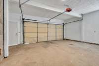 Two car attached garage