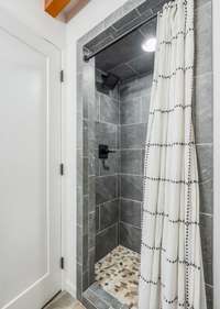 Full tiled shower