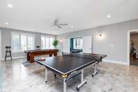 Wired with a Control4 system, the whole house audio also includes some outdoor speakers, giving you the capability to create different sound environments in different spaces.