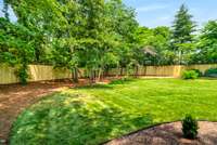 Ample green space for recreational use, gardens, or an outdoor kitchen.